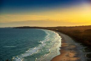 zonsopkomst Bij byron baai, nieuw zuiden Wales. Australië foto