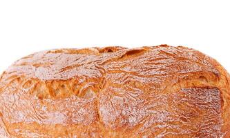 zwart brood brood detailopname Aan wit achtergrond foto