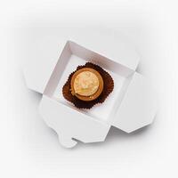 fijnproever koekje in elegant wit doos foto