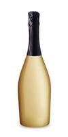 elegant Champagne fles Aan wit achtergrond foto