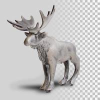 zilveren elandspeelgoed voor decoratie foto