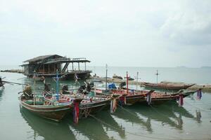 visvangst boot, koh Phangan, Thailand foto