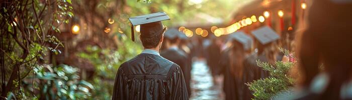 leerling diploma uitreiking ceremonie hoopvol en ambitieus moment documentaire fotografie stijl hoog potentieel voor voorraad verkoop foto