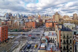 New York lager oosten- kant gebouwen visie van bovenstaand foto