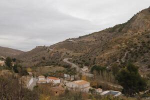 cobdar een berg dorp in almeria, Spanje, dorp leven foto