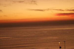 zonsopkomst in alicante, Spanje foto