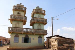 moskee in sakete, Benin foto
