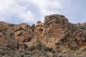 berg landschap in de almanzora vallei, Spanje foto