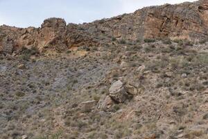 berg landschap in de almanzora vallei, Spanje foto