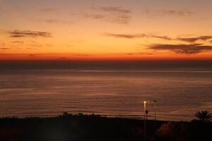 zonsopkomst in alicante, Spanje foto