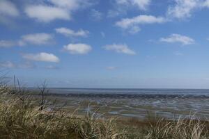 visie over- de wadden zee van Vlieland, Nederland foto