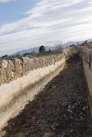 Romeins aquaduct in antas, Spanje foto