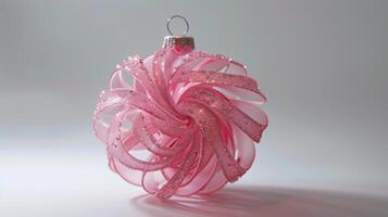 Kerstmis roze ornament foto