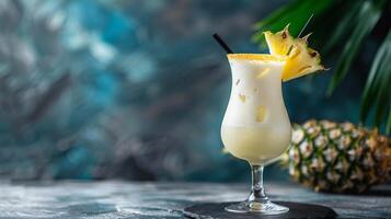 pinacolada cocktail met mooi achtergrond foto