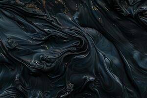 de is een zwart en wit abstract schilderij van een vloeistof stof foto