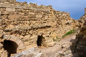 panoramisch visie van de gymzaal Bij de oude Romeins stad van salami in de buurt famagusta, noordelijk Cyprus 4 foto