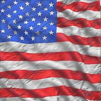 detailopname schot van de golvend vlag van de Verenigde staat foto