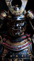 elegant samurai schild weergegeven in majestueus detail foto