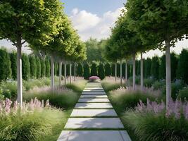 3d tuin landschap ontwerper Sjablonen foto