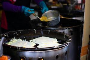 traditioneel smaak, Koken Taiwanees lokaal borden, populair straat voedsel foto