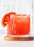 sanguinello cocktail met bloed oranje foto