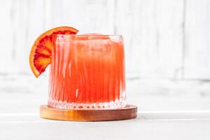 sanguinello cocktail met bloed oranje foto