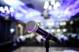 microfoon op een podium foto