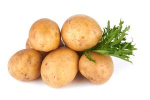 aardappelen Aan wit foto