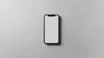modern iphone met leeg wit scherm foto