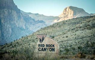 rode rots canyon landschap in de buurt van las vegas, nevada foto