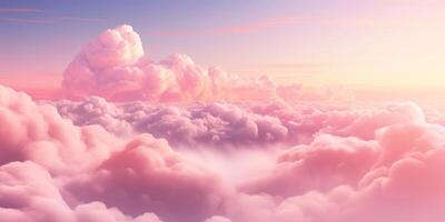 romantisch roze lucht achtergrond. wolken zacht Aan zonsondergang. abstract achtergrond. getextureerde achtergrond, wolken, wolken, kinderen behang. afdrukken, achtergronden, affiches, kaarten. hoog kwaliteit foto
