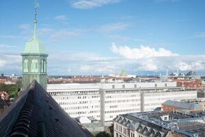 antenne visie van Kopenhagen, van ronde toren foto