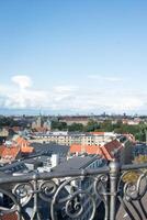 visie van Kopenhagen daken, gezien van ronde toren foto