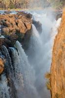 close-up van epupa-watervallen, van bovenaf gezien. Namibië foto