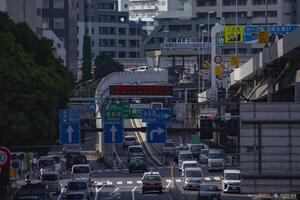 een downtown straat Bij sotobori Laan in tokyo dag lang schot foto