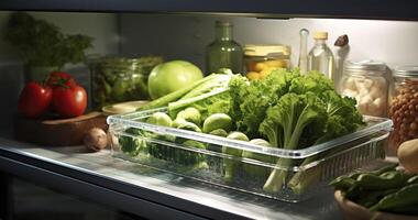 de geheimen naar een koel en vers koelkast, zorgen voor uw zomer produceren blijft knapperig en heerlijk foto