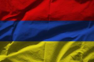 Armenië vlag met structuur foto