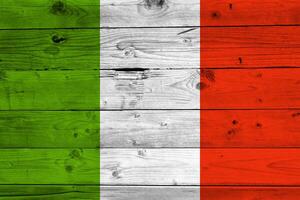 Italië vlag met structuur foto