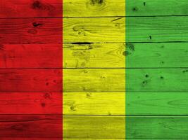 Guinea vlag met structuur foto