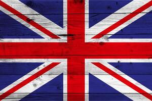Super goed Brittannië vlag met structuur foto