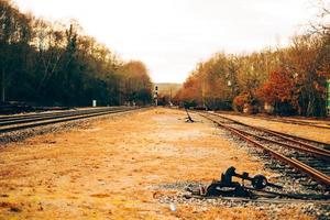 oud treinstation foto