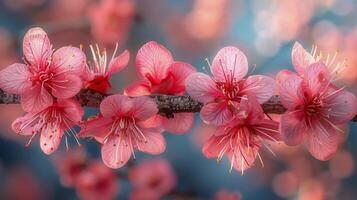 roze bloem met water druppels foto