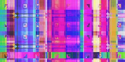 gekleurde meetkundig kleurrijk lawaai achtergrond. glitch kunst achtergrond. vervormd meetkundig oppervlak. abstract grunge patroon. vervorming scherm textuur. foto