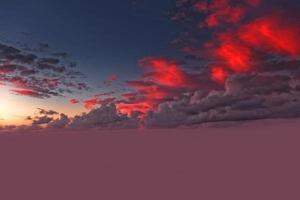 donkerrode zonsonderganghemel prachtig panorama natuurlijke zonsondergang heldere dramatische hemel foto