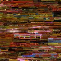 geel uniek glitch getextureerd signaal abstract abstract pixel glitch-fout foto