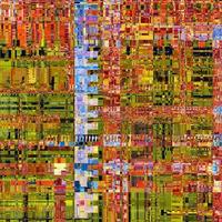 geel uniek glitch getextureerd signaal abstract abstract pixel glitch-fout foto