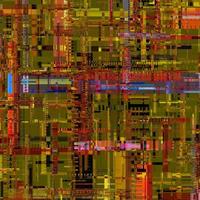 geel uniek glitch getextureerd signaal abstract abstract pixel glitch-fout foto