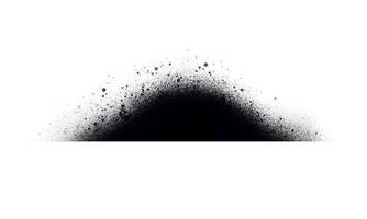 de abstracte zwarte inkt gespoten op een witte achtergrond. de collectie grunge-penselen voor creatief straatontwerp. foto