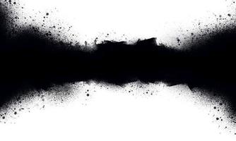 de abstracte zwarte ruimte lijn van de inkt gespoten op een witte achtergrond. de collectie grunge-penselen voor creatief straatontwerp. foto