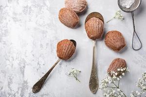 zelfgemaakte chocoladekoekjes madeleine foto